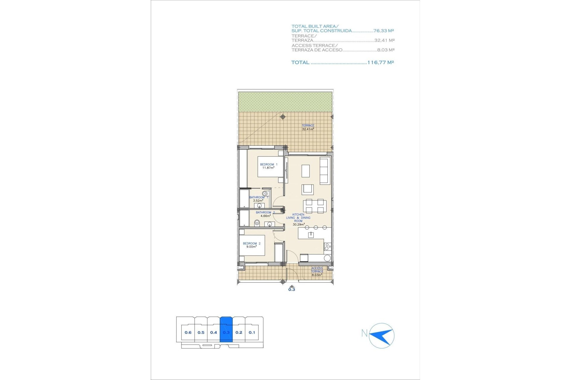 Nowa konstrukcja - Apartament - Los Alcazares - Serena Golf