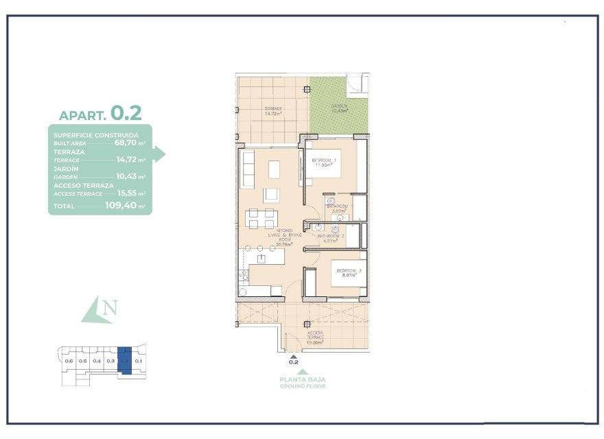 Nowa konstrukcja - Apartament - Los Alcazares - Serena Golf