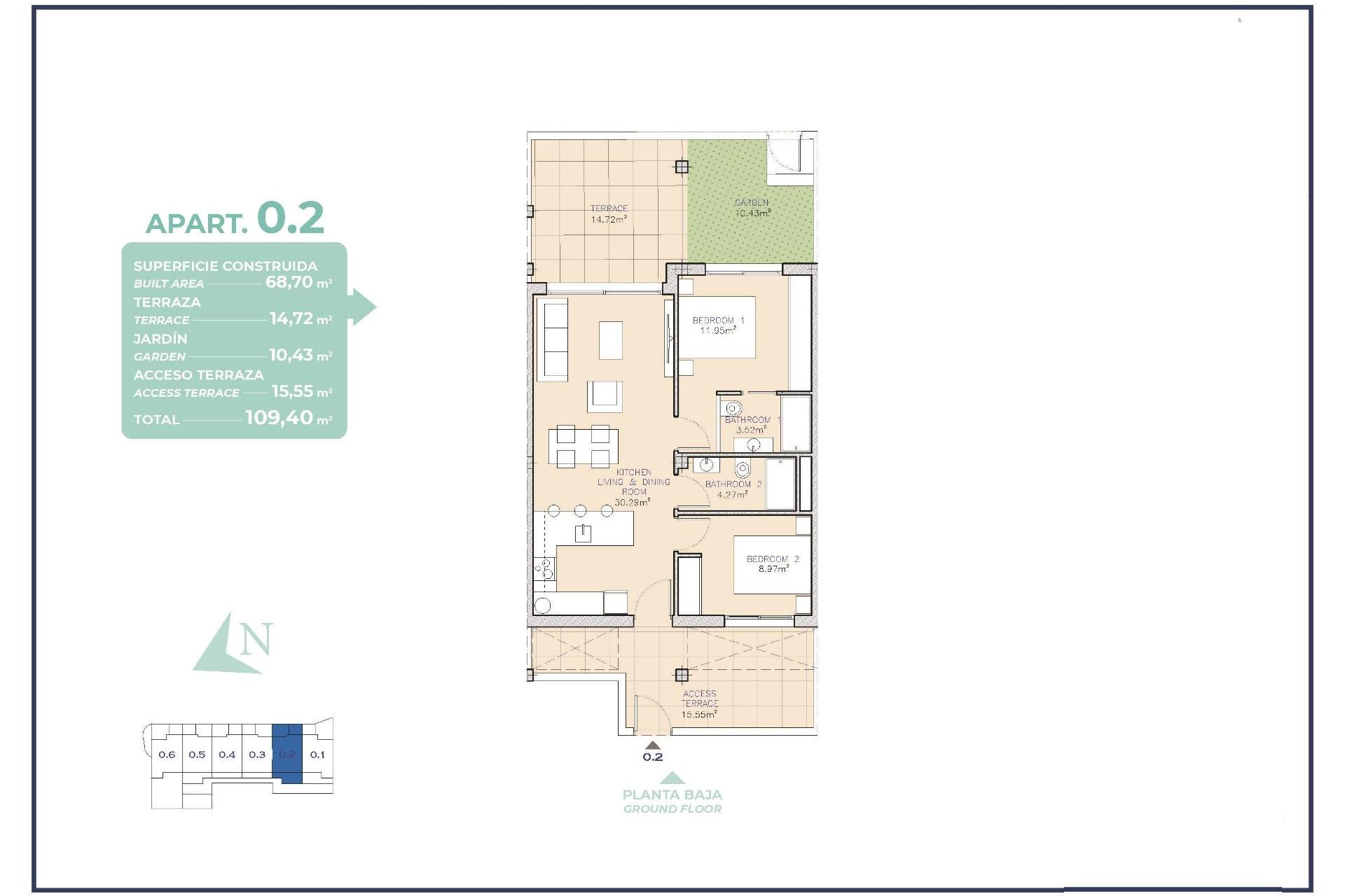 Nowa konstrukcja - Apartament - Los Alcazares - Serena Golf