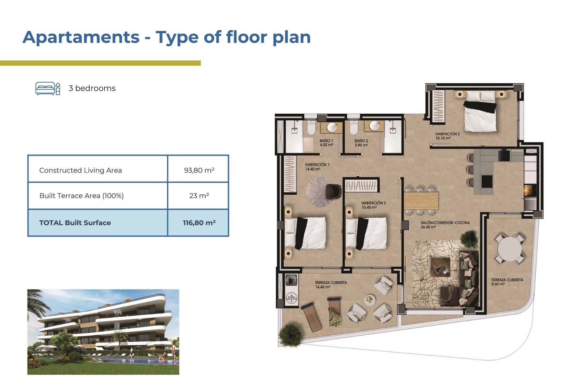 Nowa konstrukcja - Apartament - Orihuela Costa - La Ciñuelica