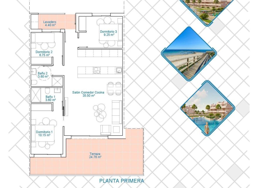 Nowa konstrukcja - Apartament - Pilar de la Horadada - Lo Monte