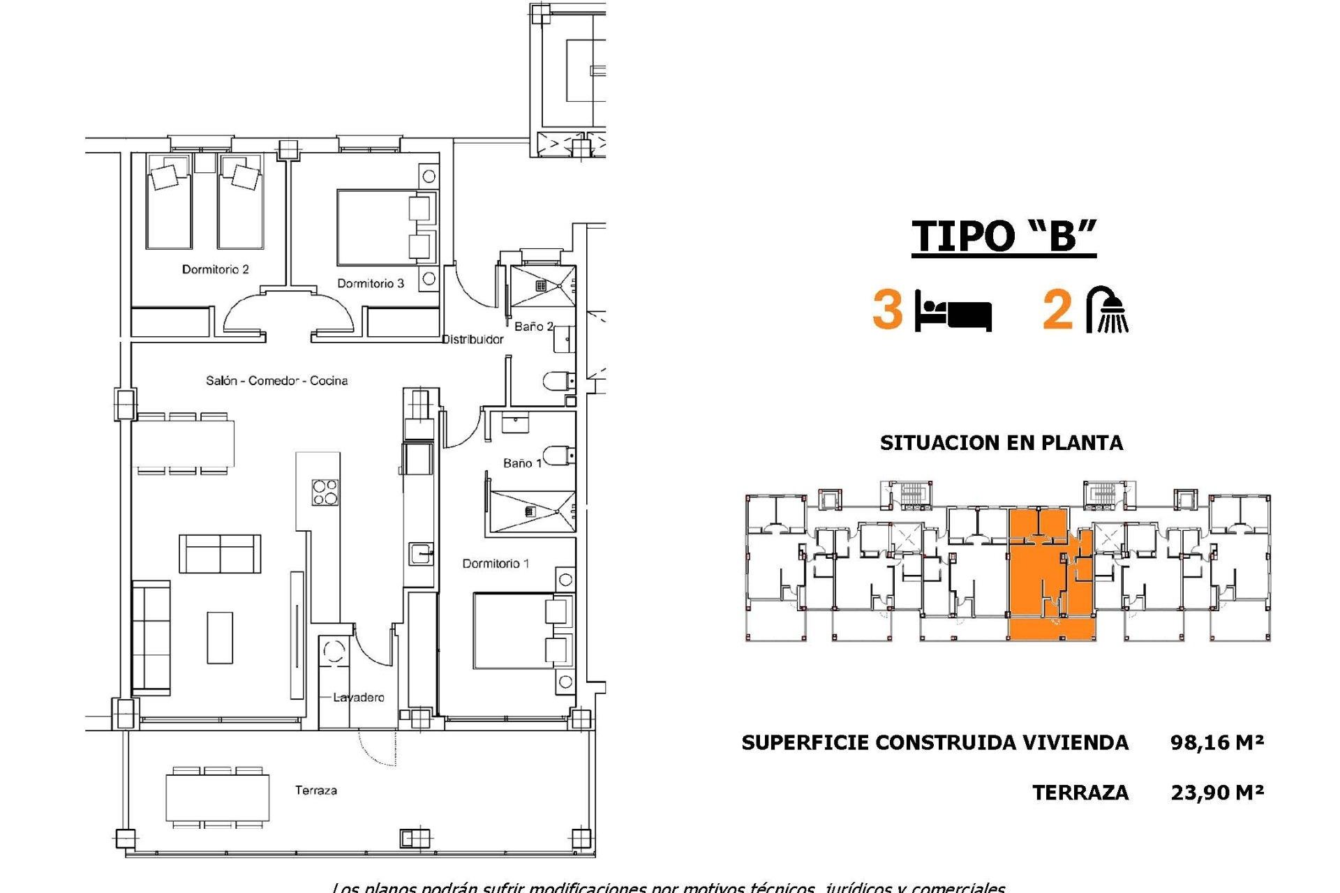 Nowa konstrukcja - Apartament - San Miguel de Salinas - Pueblo