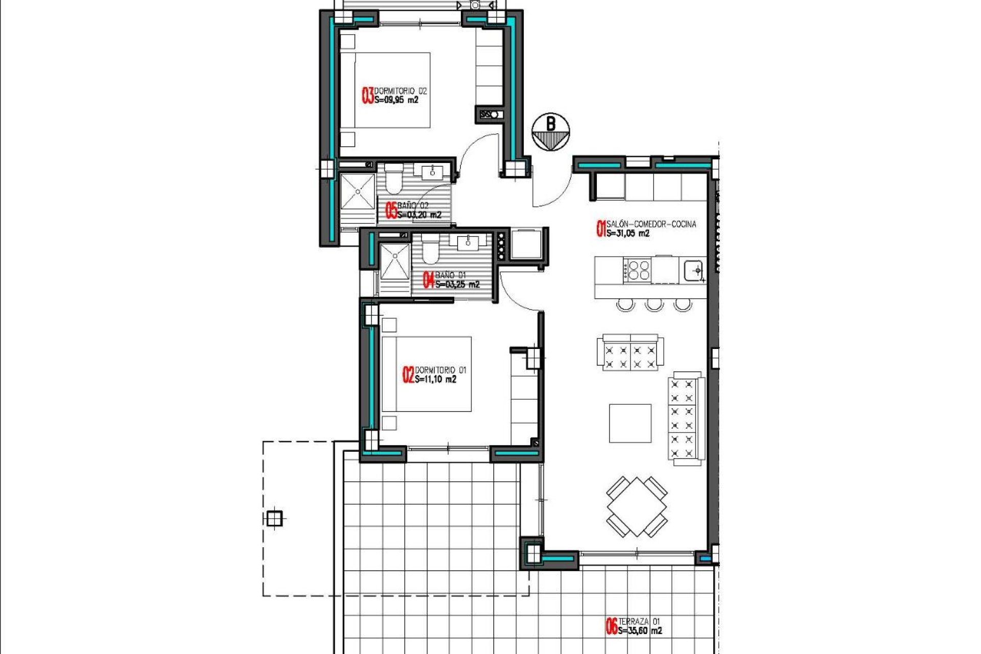 Nowa konstrukcja - Apartament - Torrevieja - Aguas Nuevas