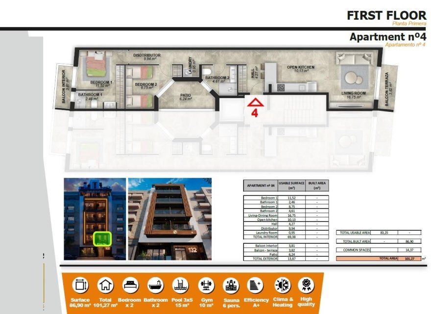 Nowa konstrukcja - Apartament - Torrevieja - Playa de El Cura