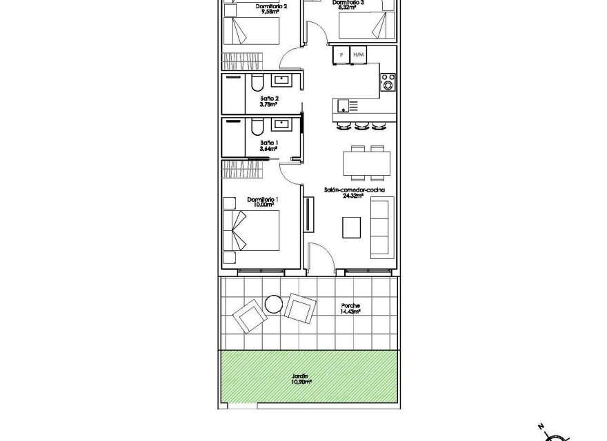 Nowa konstrukcja - Bungalow - Pilar de la Horadada - Parque Ramon eugenio Escudero