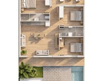 Nowa konstrukcja - Bungalow - Pilar de la Horadada - parques de Andromeda