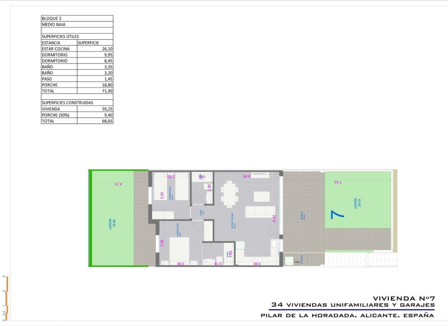 Nowa konstrukcja - Bungalow - Pilar de la Horadada - pueblo