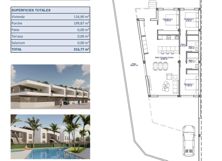 Nowa konstrukcja - Bungalow - Pilar de la Horadada - pueblo