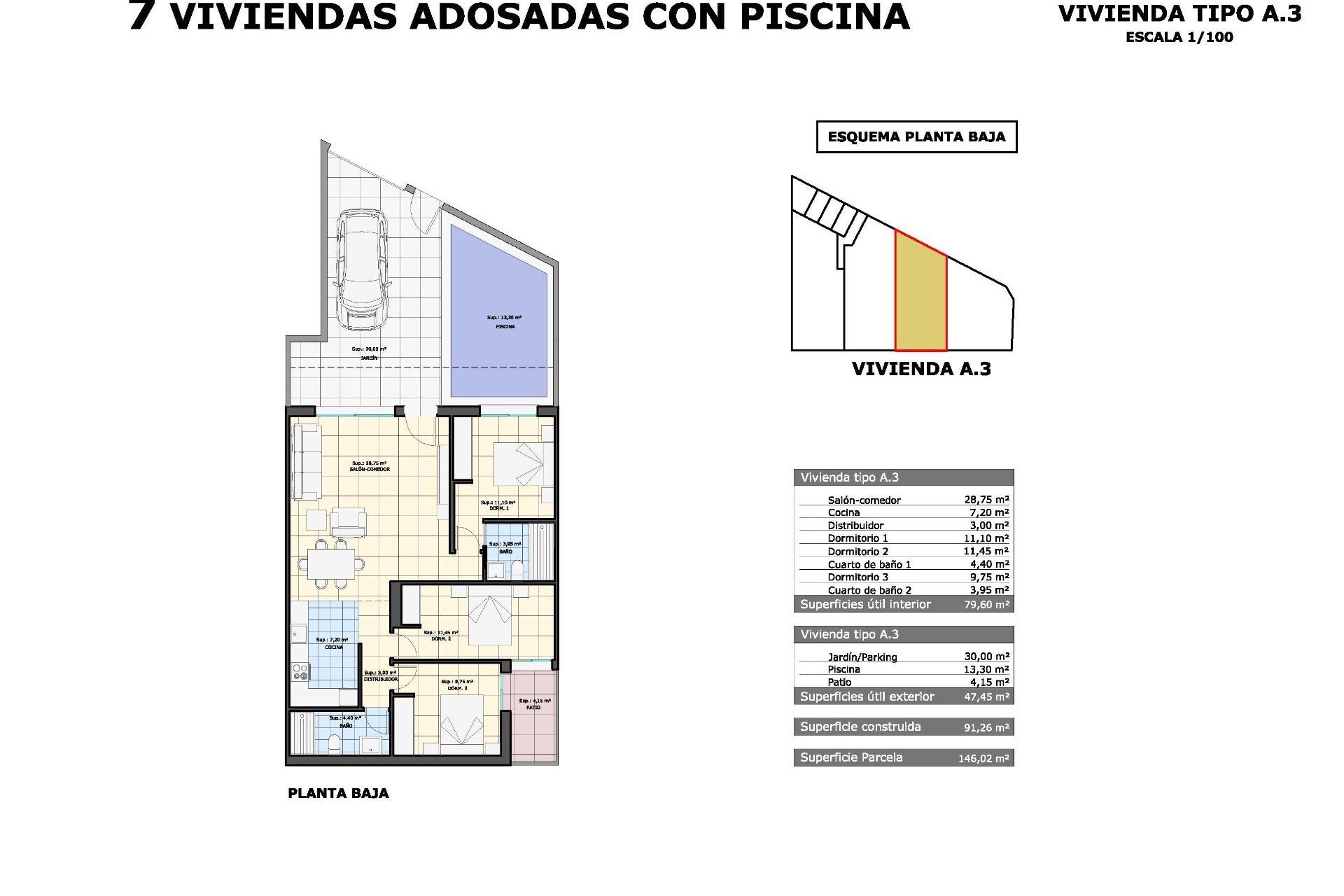 Nowa konstrukcja - Bungalow - Pilar de la Horadada - pueblo