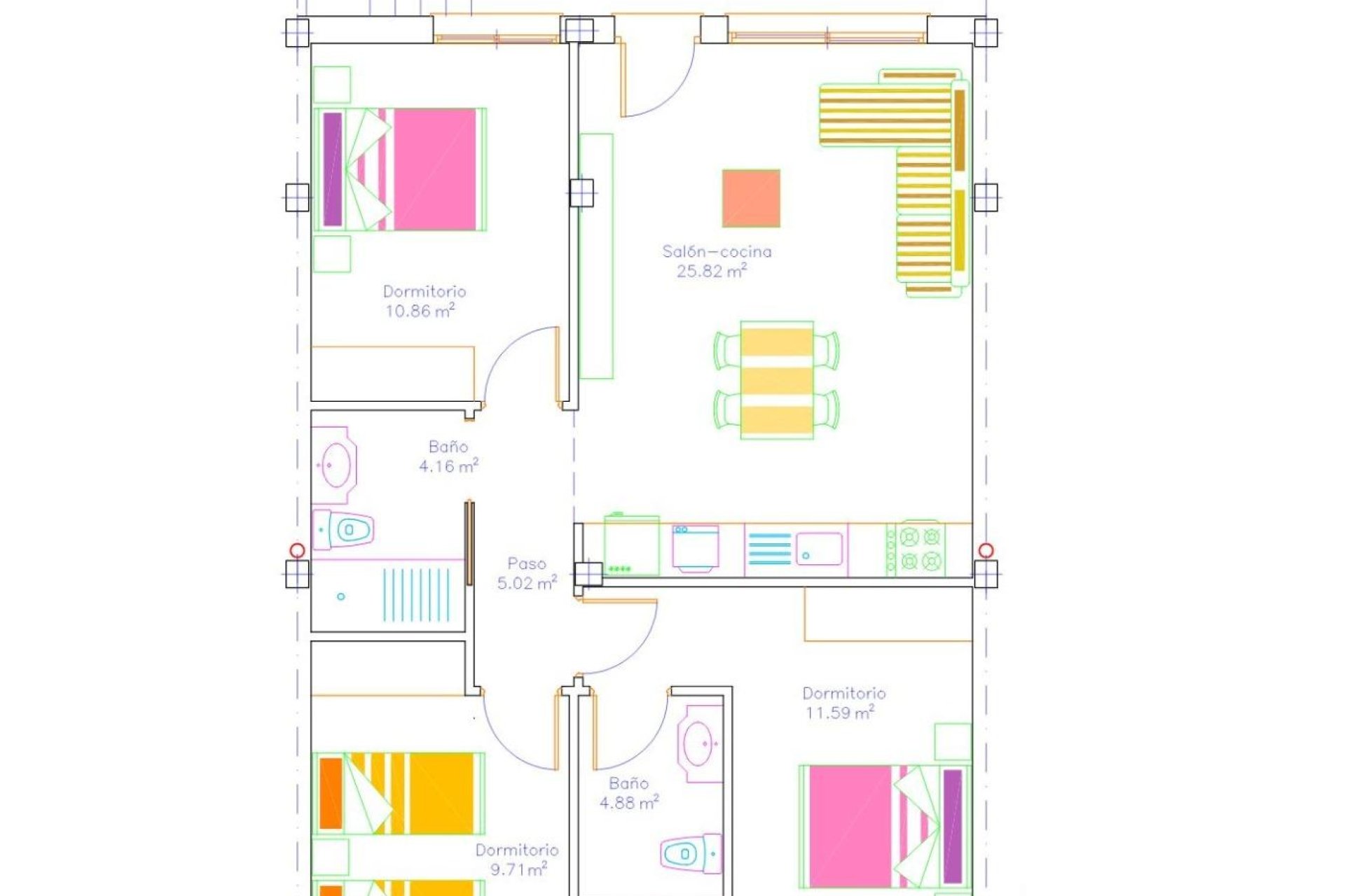 Nowa konstrukcja - Bungalow - San Javier - pueblo