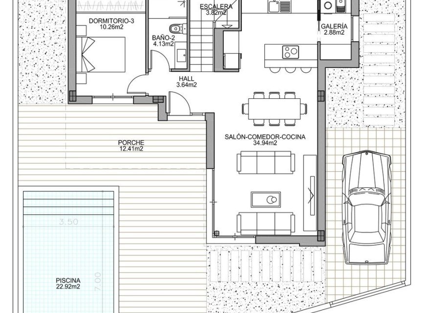 Nowa konstrukcja - Willa - Ciudad Quesada - Polideportivo