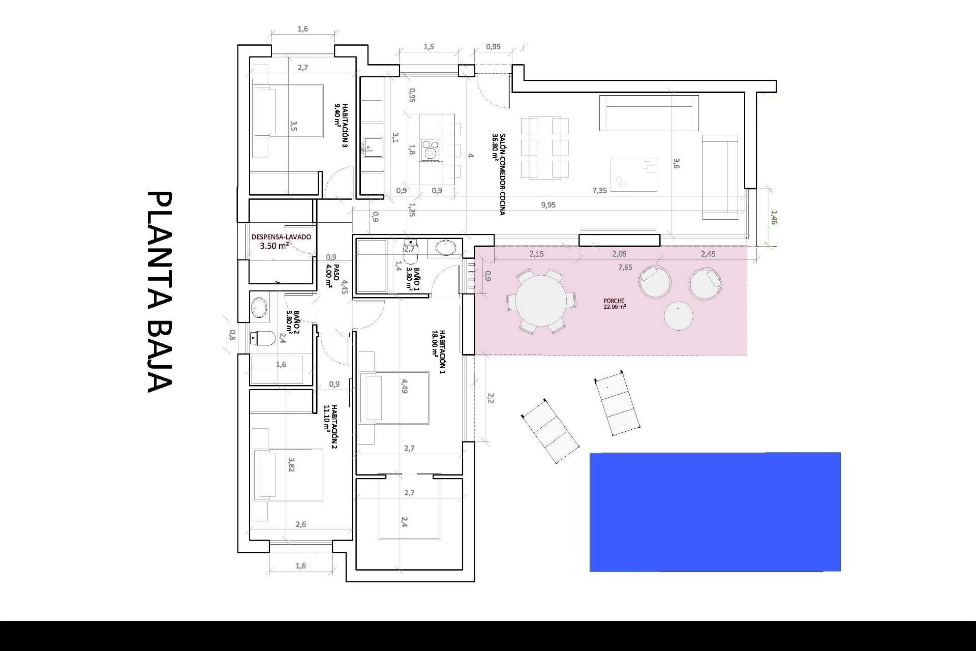 Nowa konstrukcja - Willa - Monforte del Cid - La Capitana