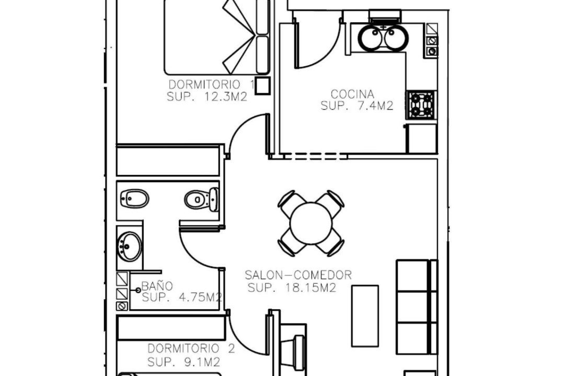 Obra nueva - Apartamento - Aguilas - Collados