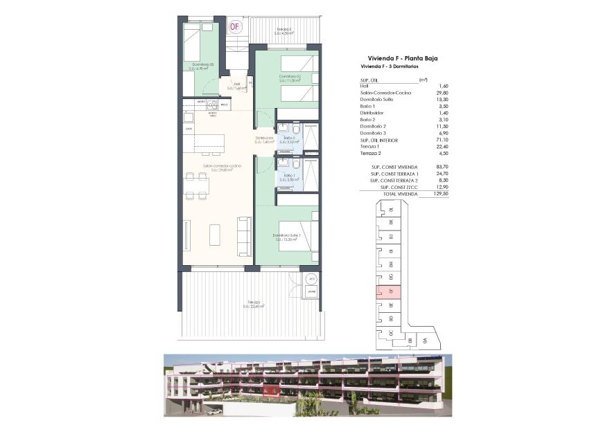 Obra nueva - Apartamento - Ciudad Quesada - Pueblo