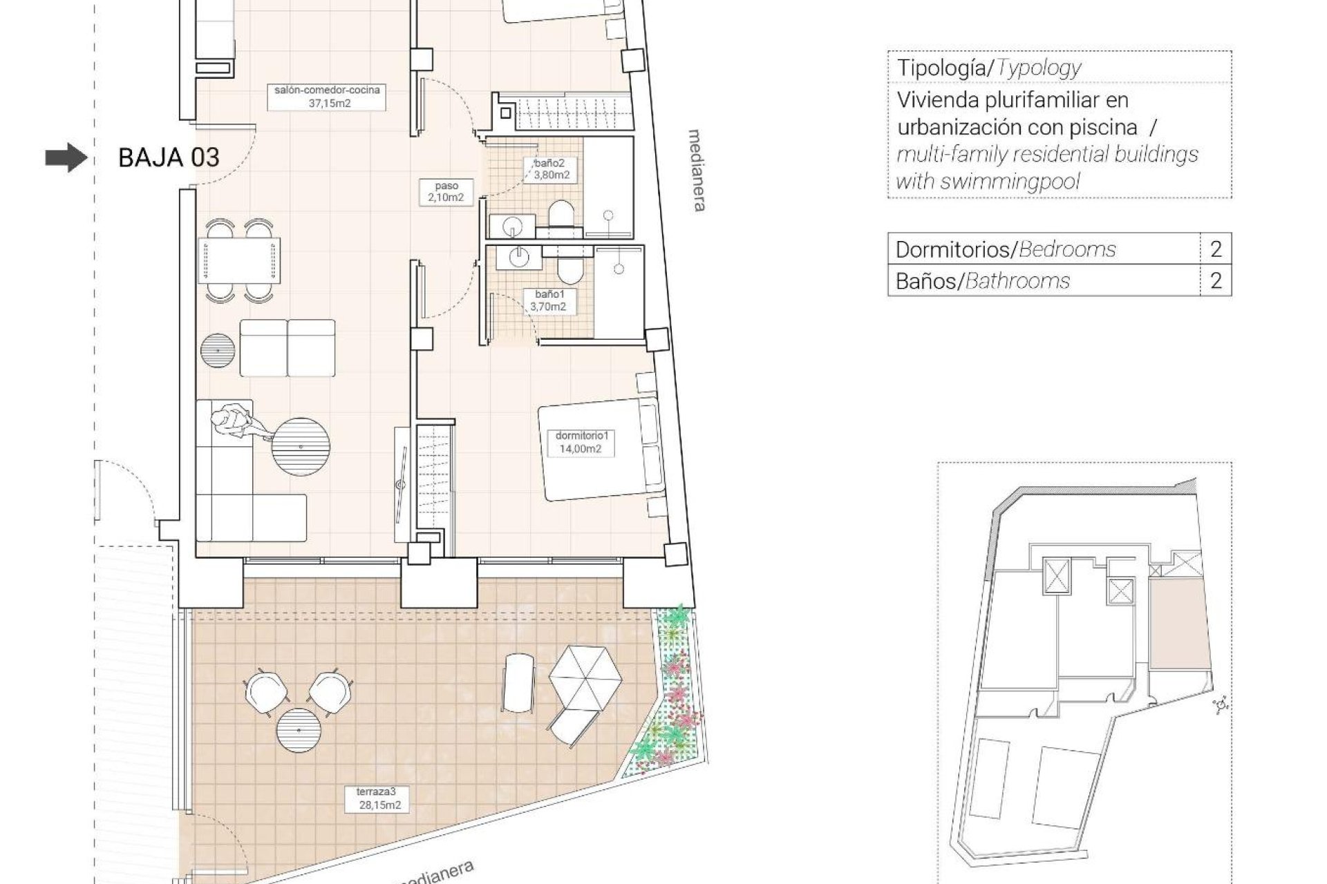 Obra nueva - Apartamento - Hondón de las Nieves - Pueblo