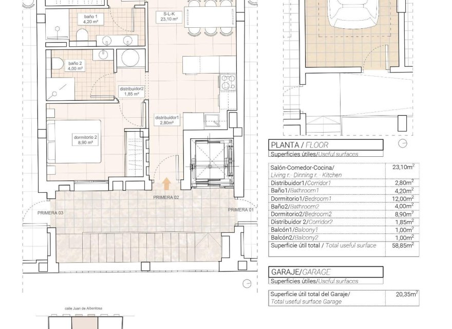 Obra nueva - Apartamento - Hondón de las Nieves - Pueblo