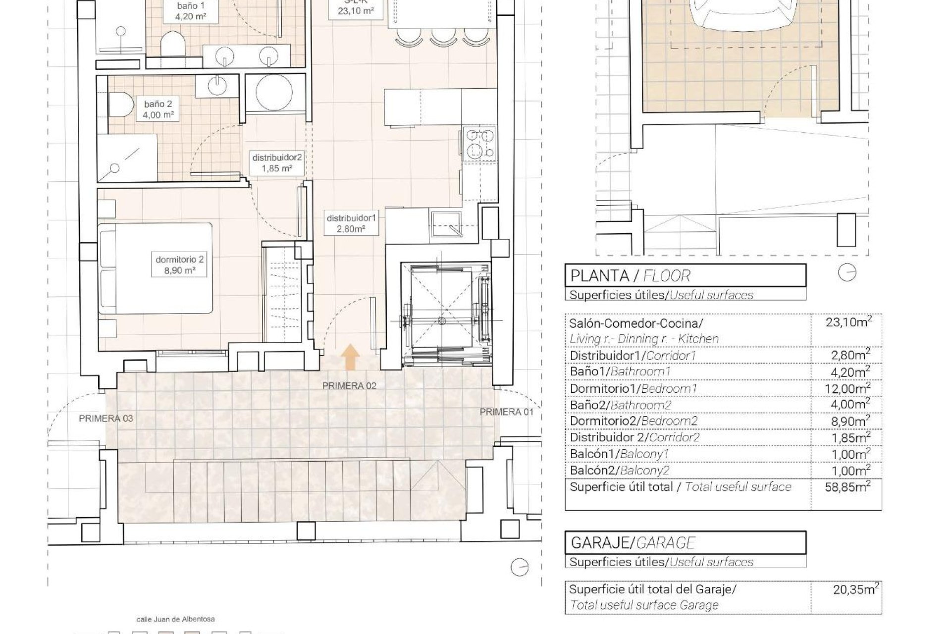 Obra nueva - Apartamento - Hondón de las Nieves - Pueblo