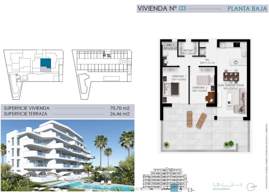 Obra nueva - Apartamento - Pilar de la Horadada - Mil Palmeras