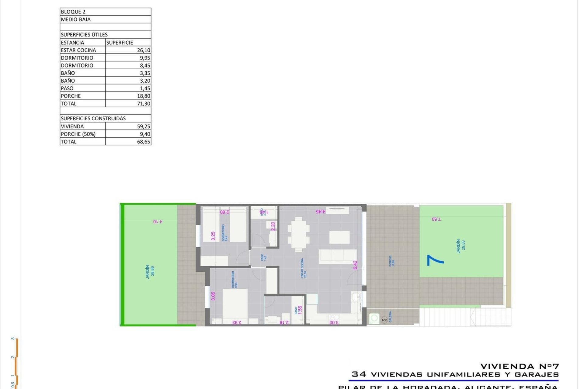 Obra nueva - Bungalow - Pilar de la Horadada - pueblo