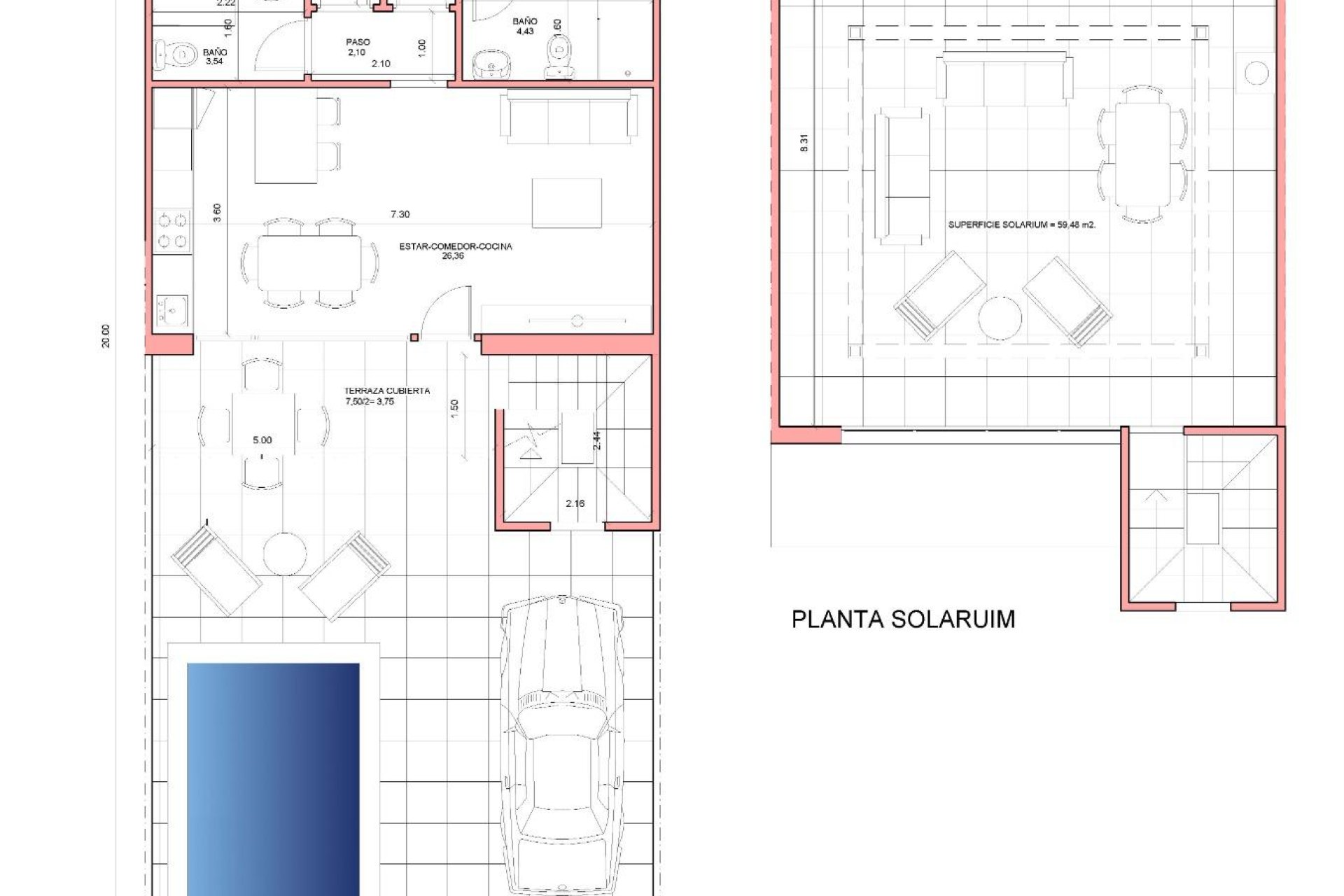 Obra nueva - Duplex - Fuente Álamo - La Pinilla