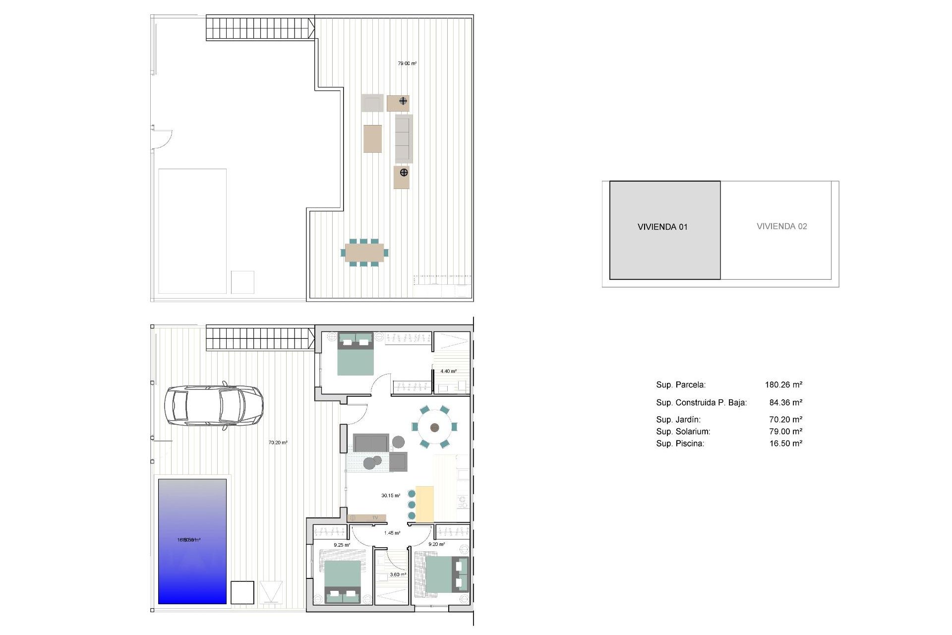 Obra nueva - Duplex - Torre Pacheco - pueblo
