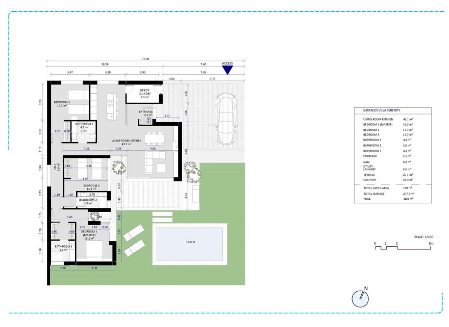 Obra nueva - Villa - Baños y Mendigo - Altaona Golf