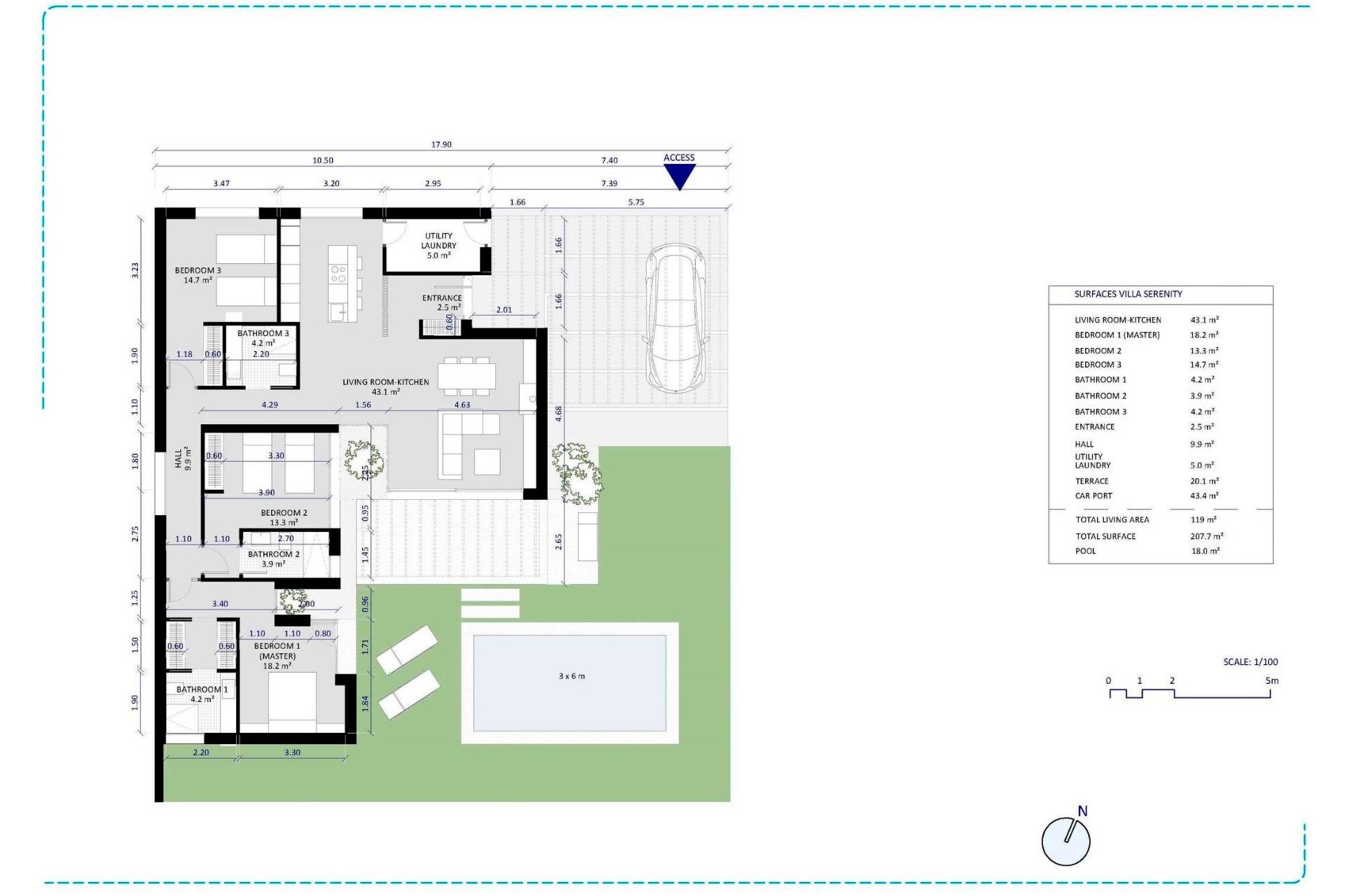 Obra nueva - Villa - Baños y Mendigo - Altaona Golf