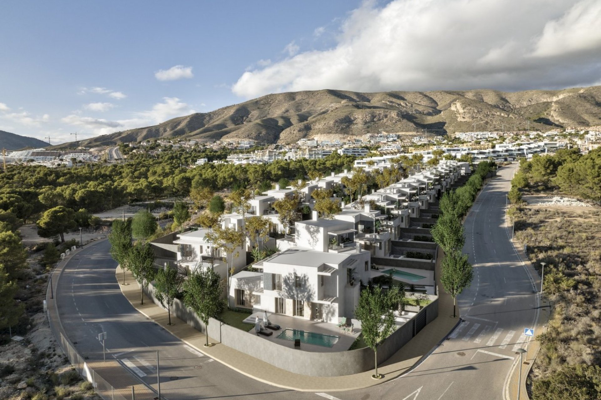 Obra nueva - Villa - Benidorm - Sierra Cortina