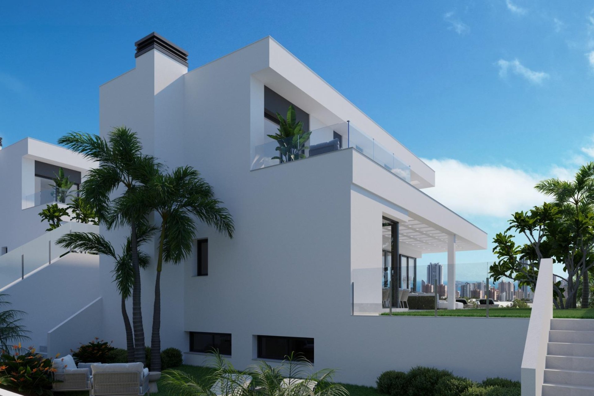 Obra nueva - Villa - Benidorm - Sierra Cortina