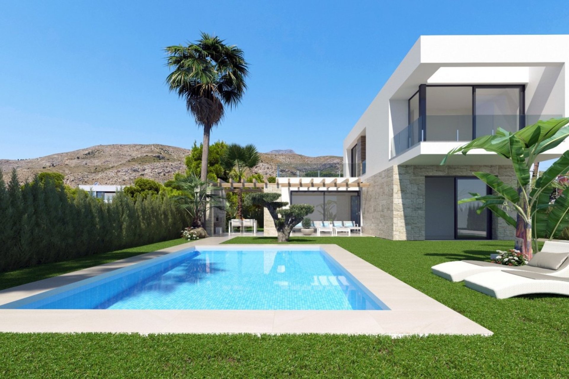 Obra nueva - Villa - Benidorm - Sierra Cortina