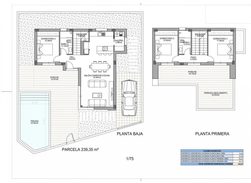 Obra nueva - Villa - Ciudad Quesada - Polideportivo