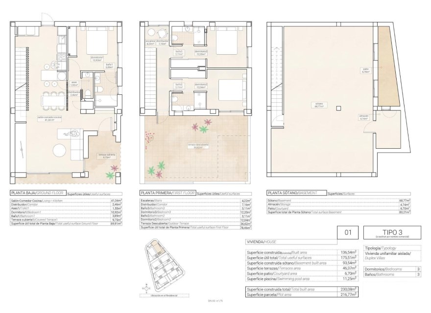 Obra nueva - Villa - Hondón de las Nieves - Centro