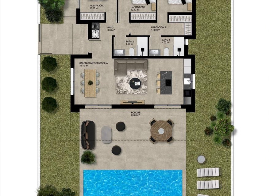 Obra nueva - Villa - Hondón de las Nieves - Urbaniz La Montañosa