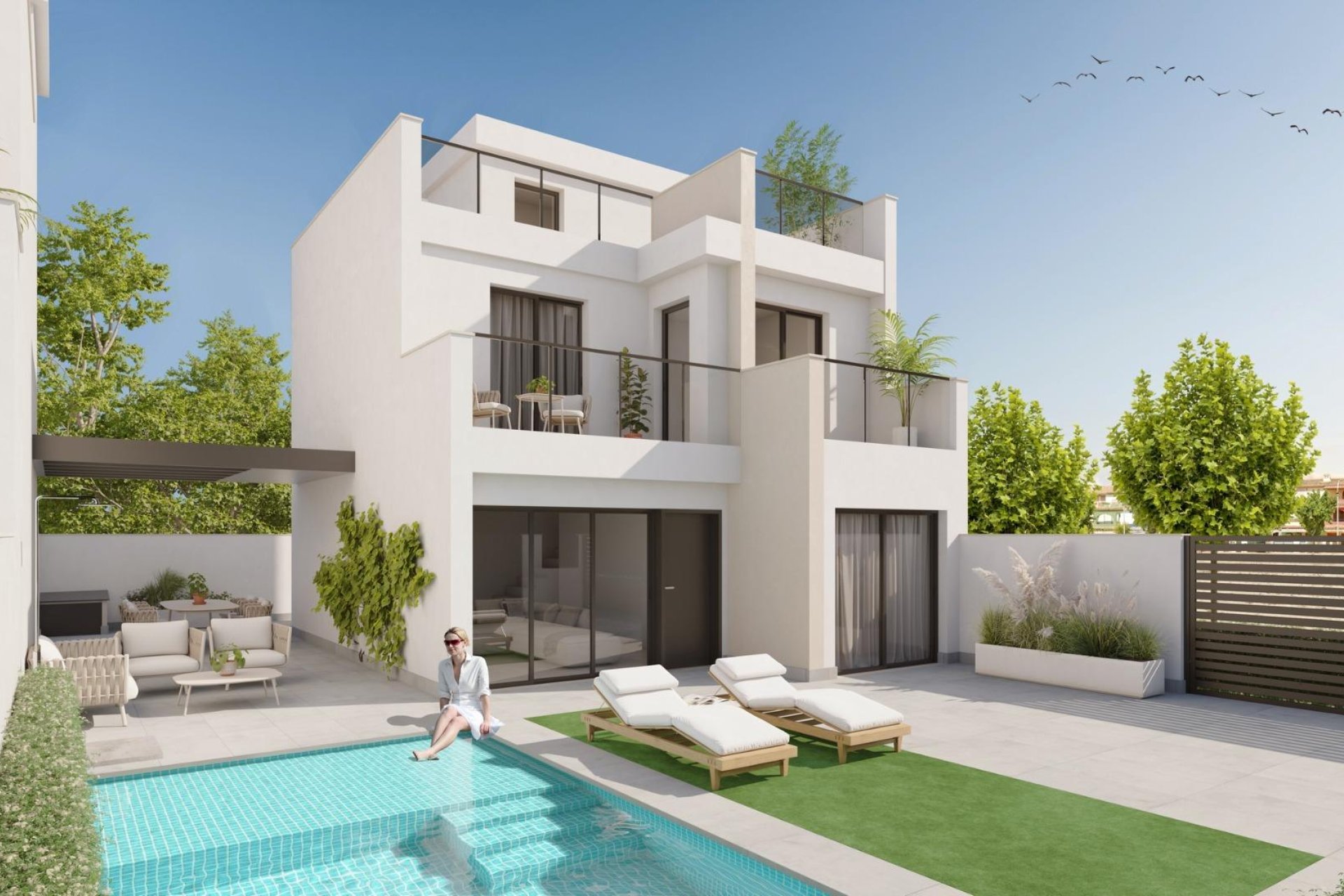 Obra nueva - Villa - Los Alcazares - Playa la Atascadera