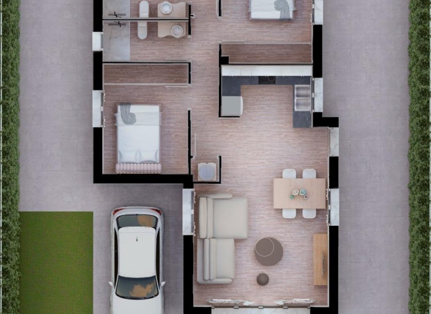 Obra nueva - Villa - Los Alcazares - Serena Golf