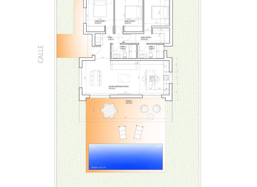 Obra nueva - Villa - Monforte del Cid - La Capitana