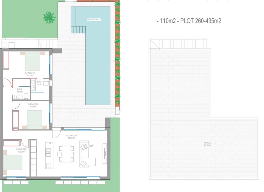 Obra nueva - Villa - San Javier - Parque del doce